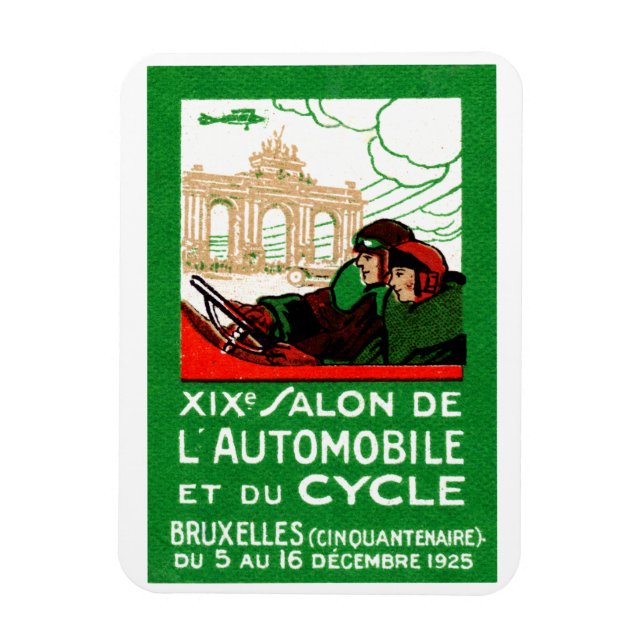 Imán Exposición Automotriz de Bruselas de 1925 (Vertical)
