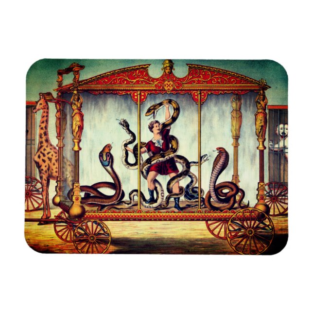 Imán Exposición de vinos del circo victoriano (Horizontal)
