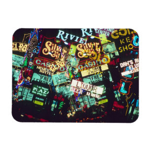 Imán Exposición doble, carteles de casino, Las Vegas,