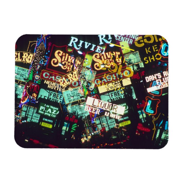 Imán Exposición doble, carteles de casino, Las Vegas, (Horizontal)