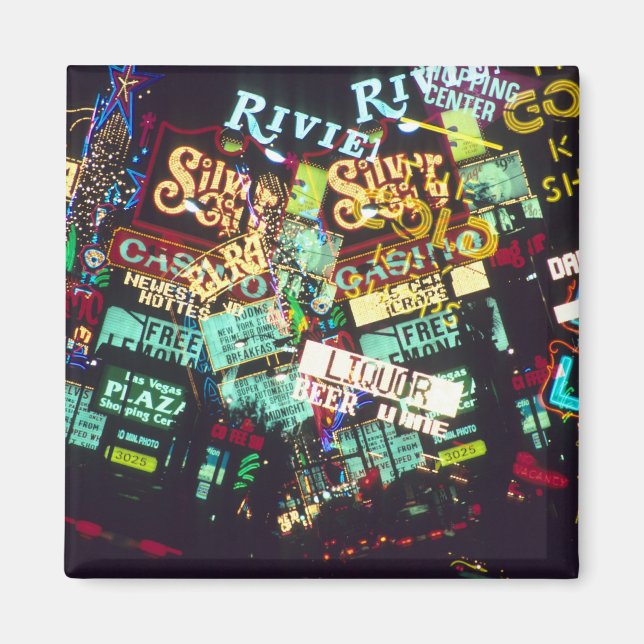 Imán Exposición doble, carteles de casino, Las Vegas, (Frente)