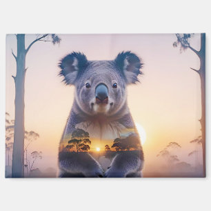 Imán Exposición doble de Koala Naturaleza animal Salvaj