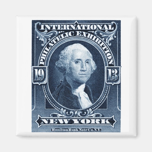 Imán Exposición Filatélica de Nueva York de 1913 (Frente)