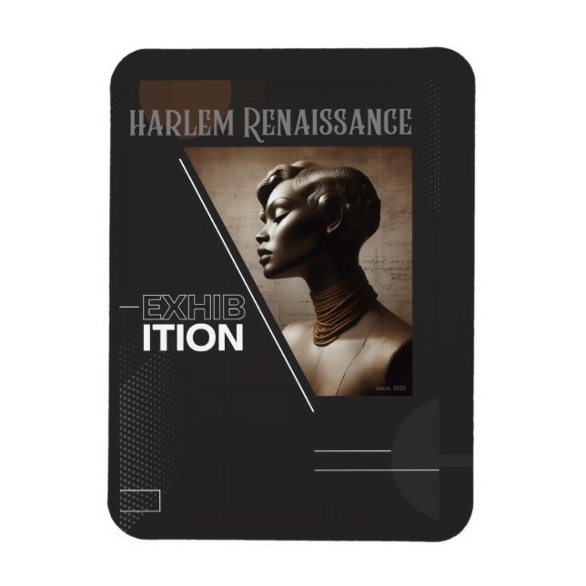 Imán Exposición Sofisticada del Renacimiento de Harlem (Vertical)