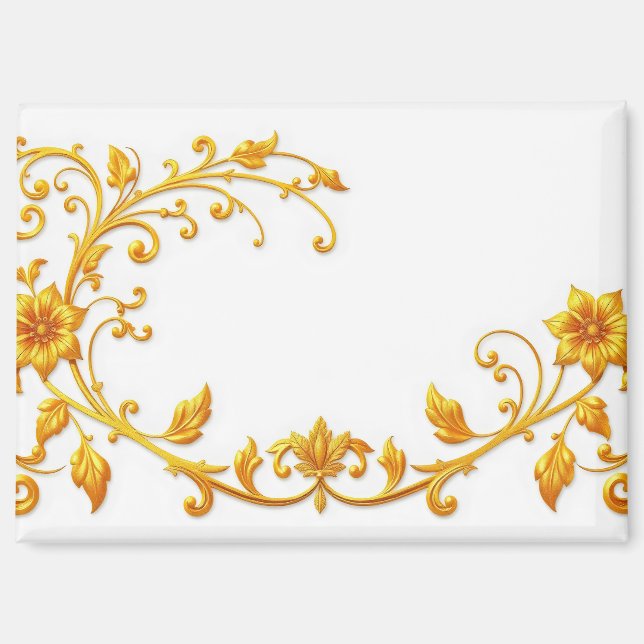 Imán exquisita decoración de esquina (Anverso)