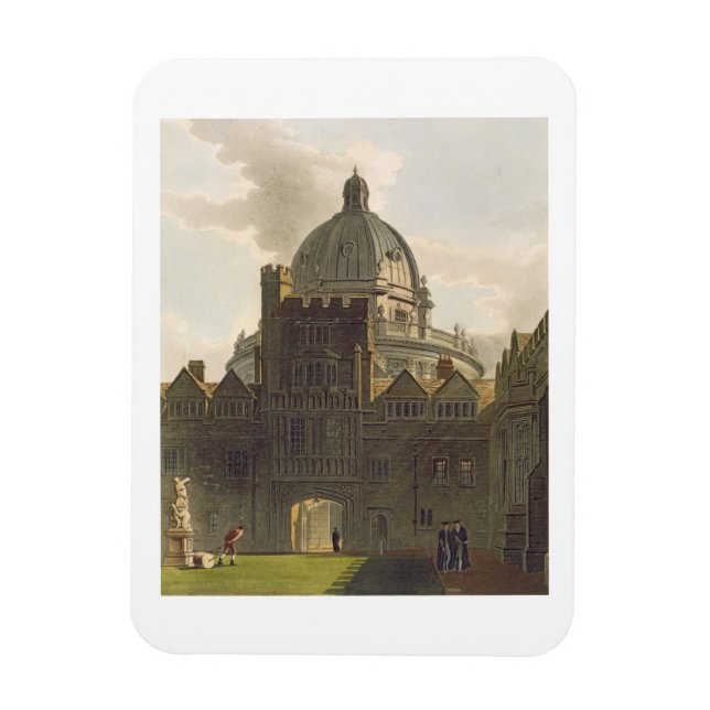 Imán Exterior del Colegio Brasenose y Biblioteca Radcli (Vertical)