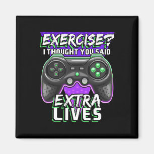 Imán Extra Lives Gracioso Video Game Controller Retro G