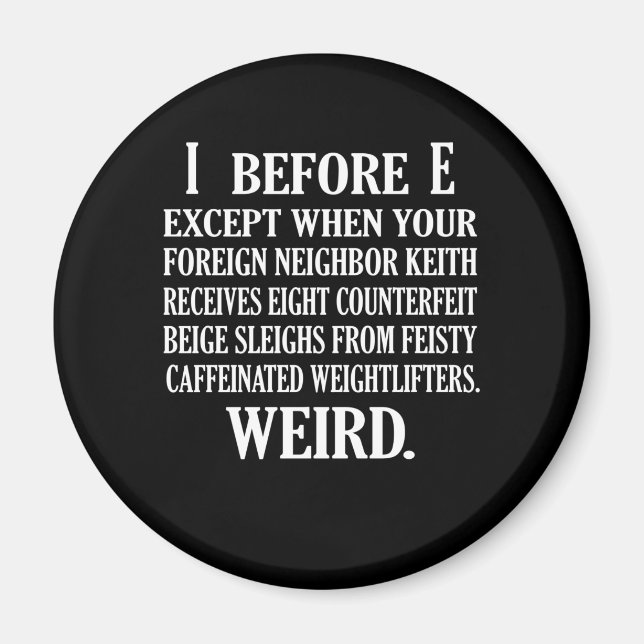 Imán Extraña enseñanza de inglés para profesores de gra (Frente)