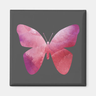 Imán Extraña libertad de mariposa rosa