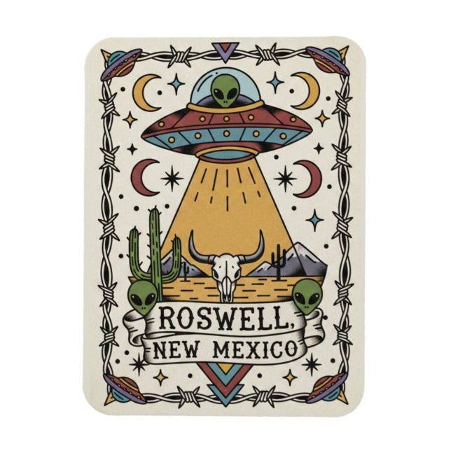 Imán Extranjero de Roswell Nuevo México (Vertical)