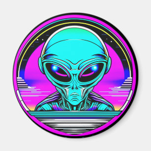 Imán Extranjero terrestre volando un OVNI