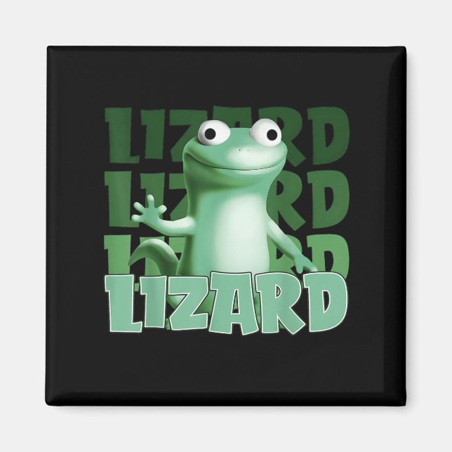 Imán Extraño Cómnito Hombres Hombres Lizard Liz (Frente)