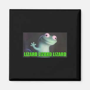 Imán Extraño divertido Lizard Lizard Lizard Meme Animal