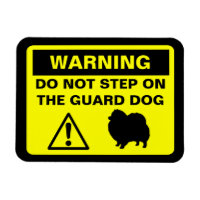 Extraño Signo de advertencia de perro de la Guardi