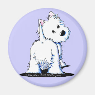 Imán Extremo mullido Westie