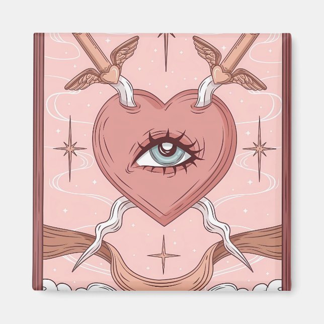 Imán Eye of heart  (Frente)