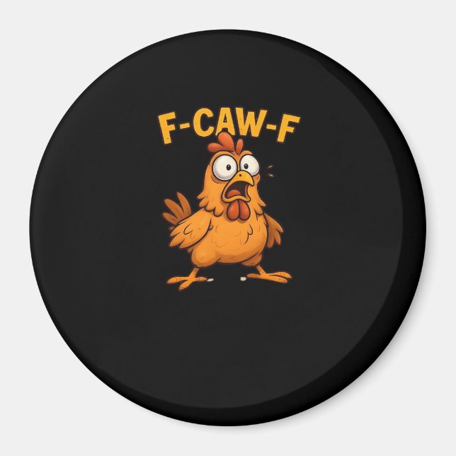 Imán F Caw F Bird Lovers Pun Cool Unique Design (Frente)