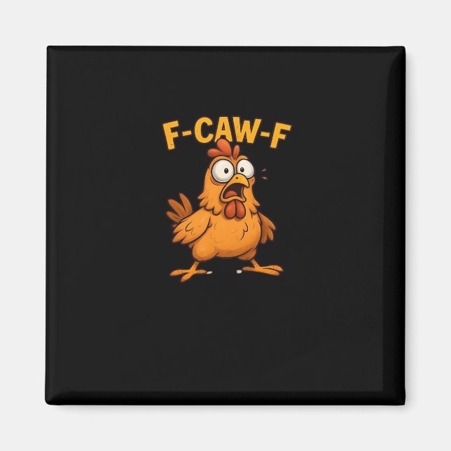 Imán F Caw F Bird Lovers Pun Cool Unique Design (Frente)
