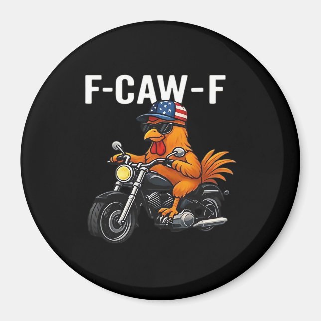 Imán F-Caw-F Chicken Classic Aesthetic Graphic (Frente)