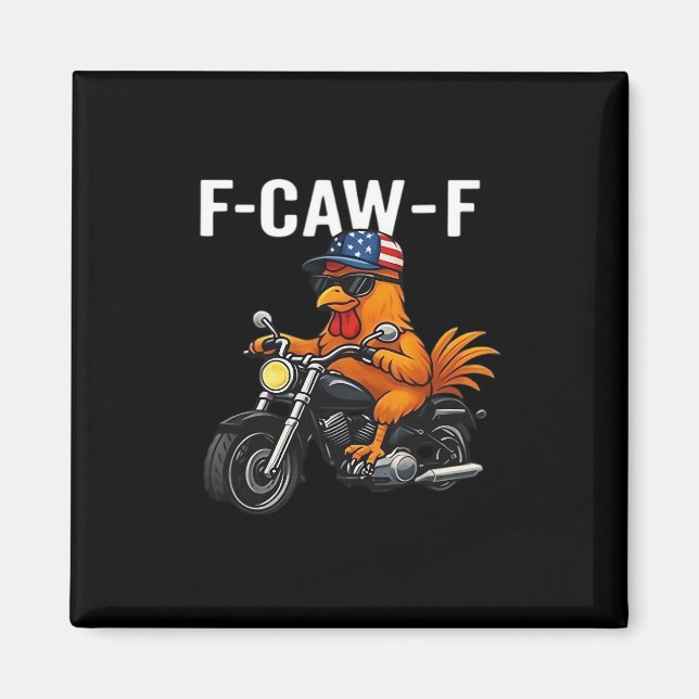 Imán F-Caw-F Chicken Classic Aesthetic Graphic (Frente)
