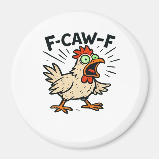 Imán F-Caw-F Chicken Vintage Graphic (Frente)
