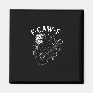Imán F Caw F Cuervo de Guitarra Divertido Estilo Vintag