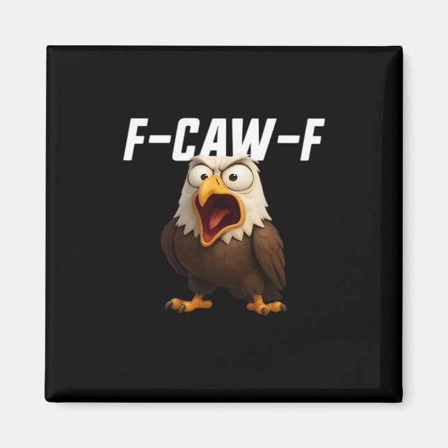 Imán F-Caw-F Funny F-Caw-F Gear Retro Classic (Frente)