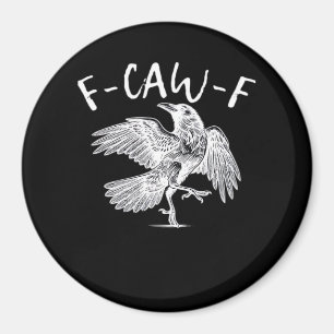 Imán F-Caw-F Gráfico Antiguo Cuervo
