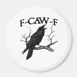 Imán F Caw F Gráfico Vintage Clásico