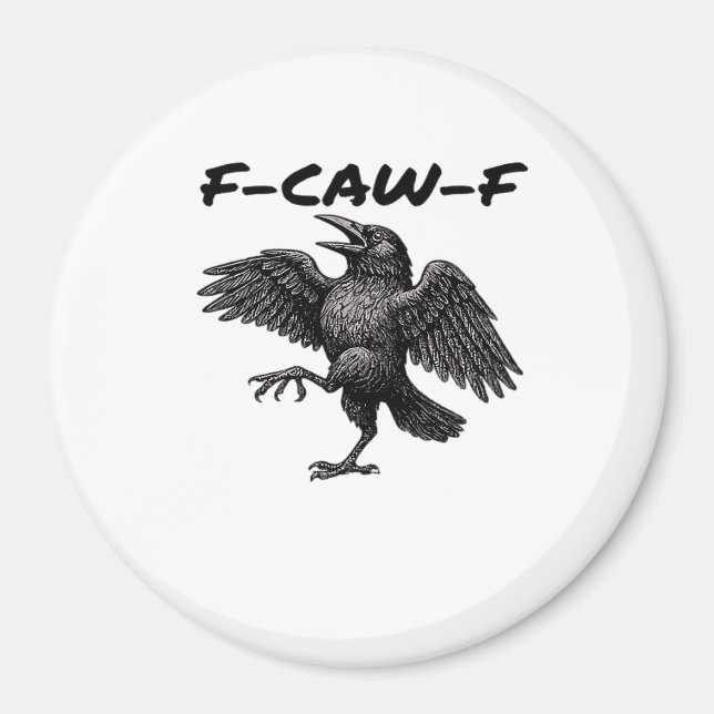 Imán F Caw F Gráfico Vintage Esencial (Frente)