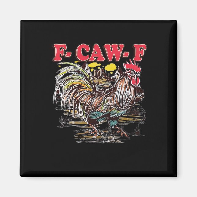 Imán F-Caw-F Hei Hei Moana Rooster Classic Funny Graphi (Frente)