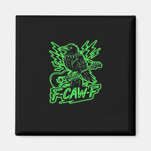 Imán F-Caw-F Pollo Clásico Minimalista Limpio