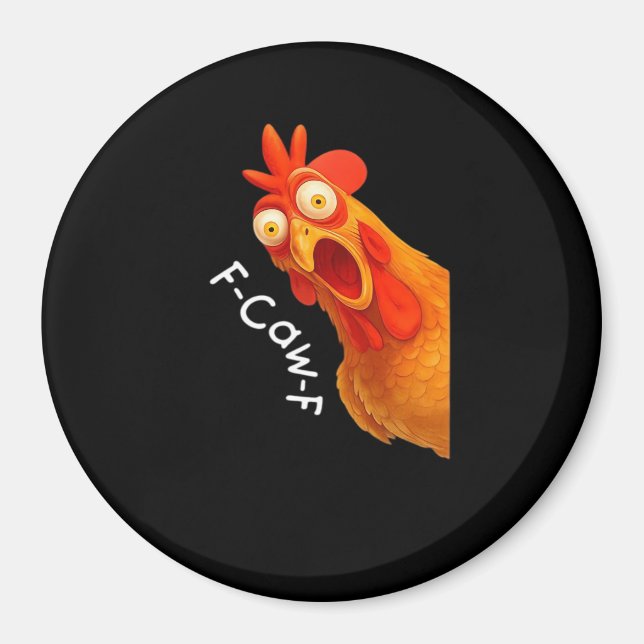 Imán F-Caw-F Pollo Esencial Minimal Limpio (Frente)
