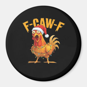 Imán F-Caw-F Pollo Navidad Esencial