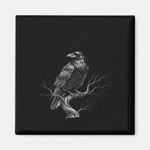 Imán F-caw-f - Raven - Crow - Halloween Costume Premium