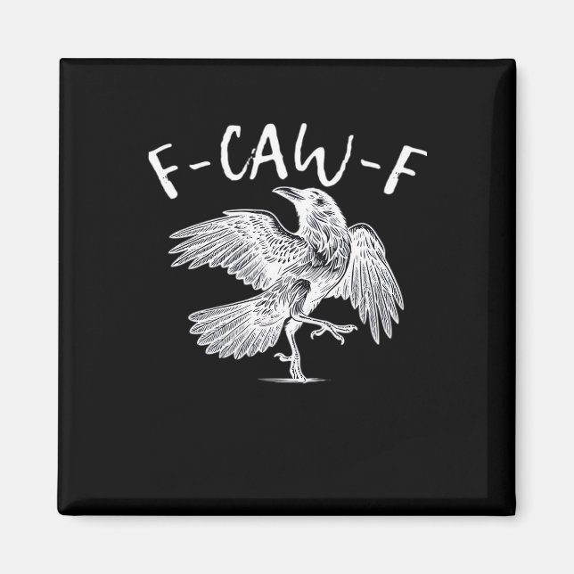 Imán F-Caw-F Raven Vintage Graphic (Frente)