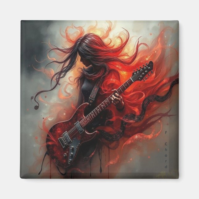 Imán F Chord - AI Digital Art Print (Frente)