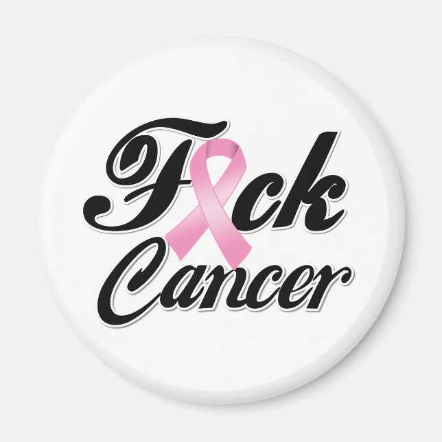 Imán F*CK Camisetas de cáncer de mama (Frente)