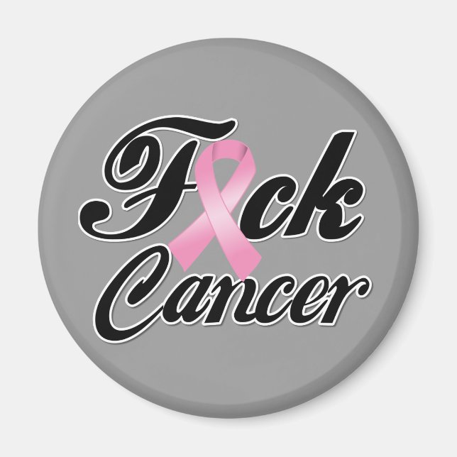 Imán F*CK Camisetas de cáncer de mama (Frente)