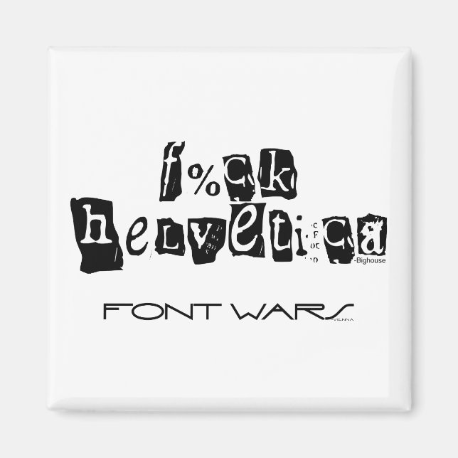 Imán F%ck Helvetica Magnet (Frente)