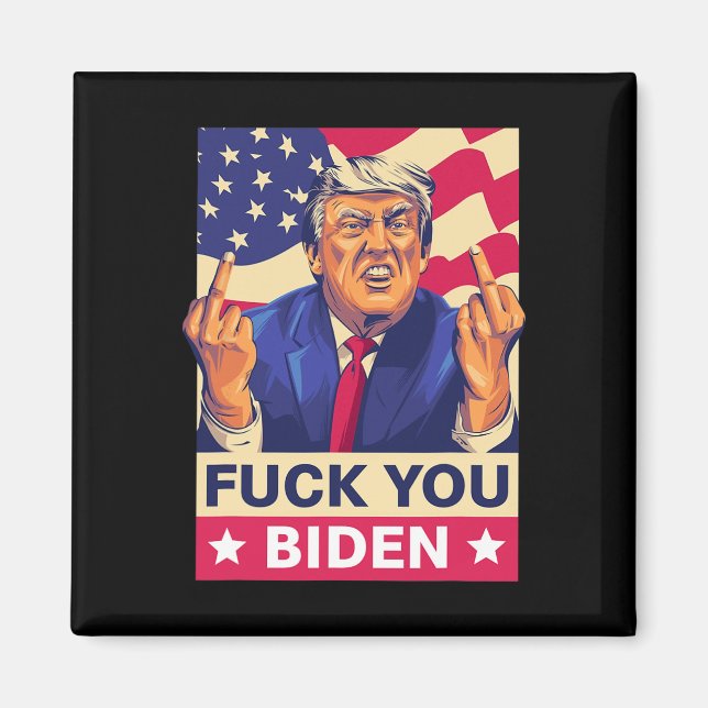 Imán F%ck You Biden Funny Trump (Frente)