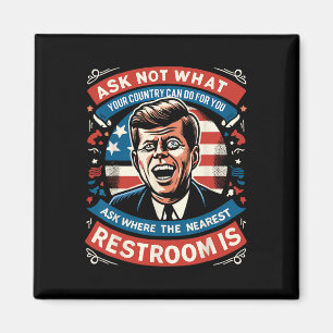 Imán F. Kennedy Gracioso Meme Patriótico Toilet 4 De Ju