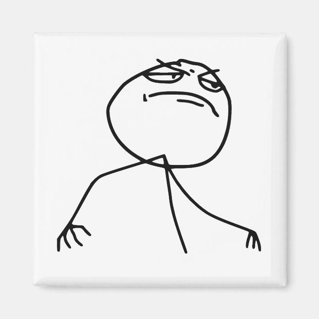 Imán F Yea Rage Face Meme (Frente)