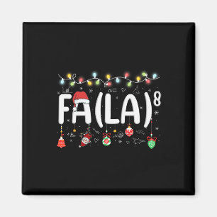 Imán Fa (la)8 Divertidos Navidades Santa Fa La Math