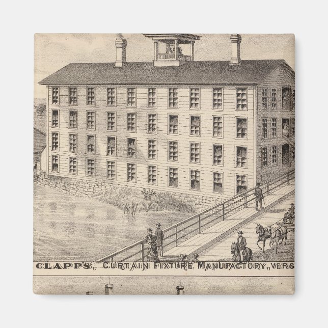 Imán Fabricación de fijación de cortina de Clapp (Frente)