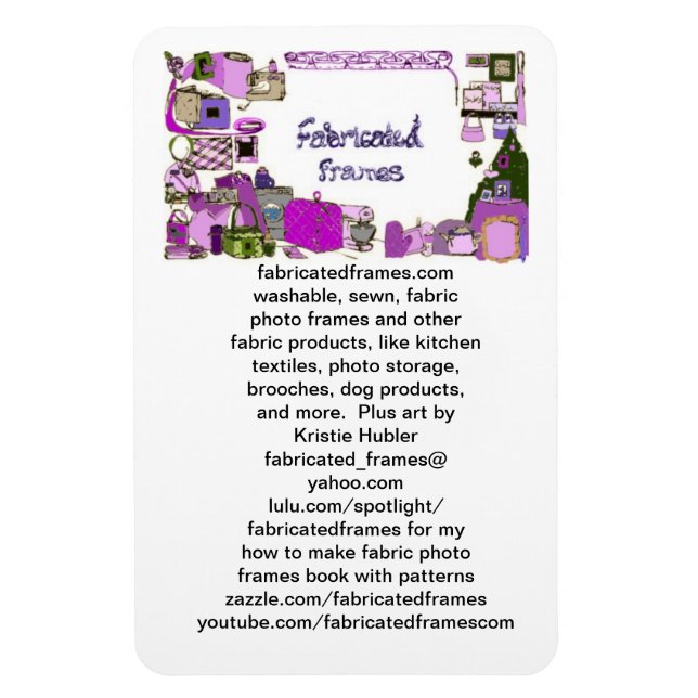 Imán fabricatedframes.com logotipo Premium Flexi Magnet (Vertical)