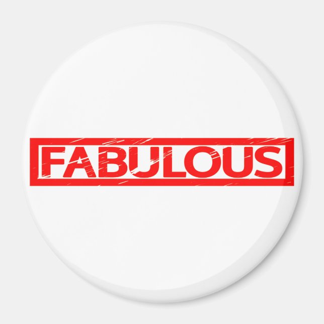 Imán Fabulosa estampilla (Frente)