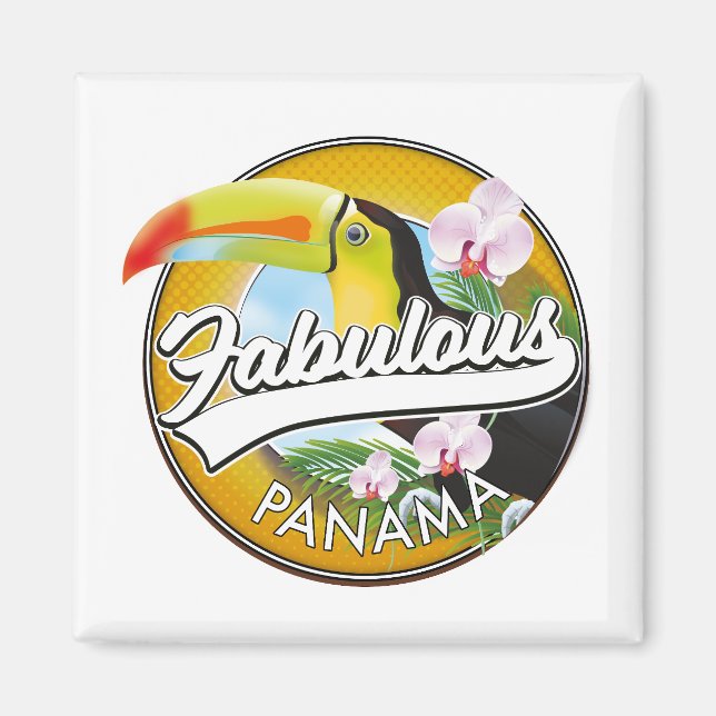 Imán Fabuloso logo retro de Panamá (Frente)
