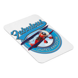 Imán Fabuloso parche de viaje del Reino Unido.