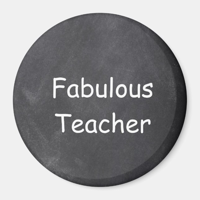 Imán Fabuloso Teacher Chalkboard Design Gift Idea (Frente)